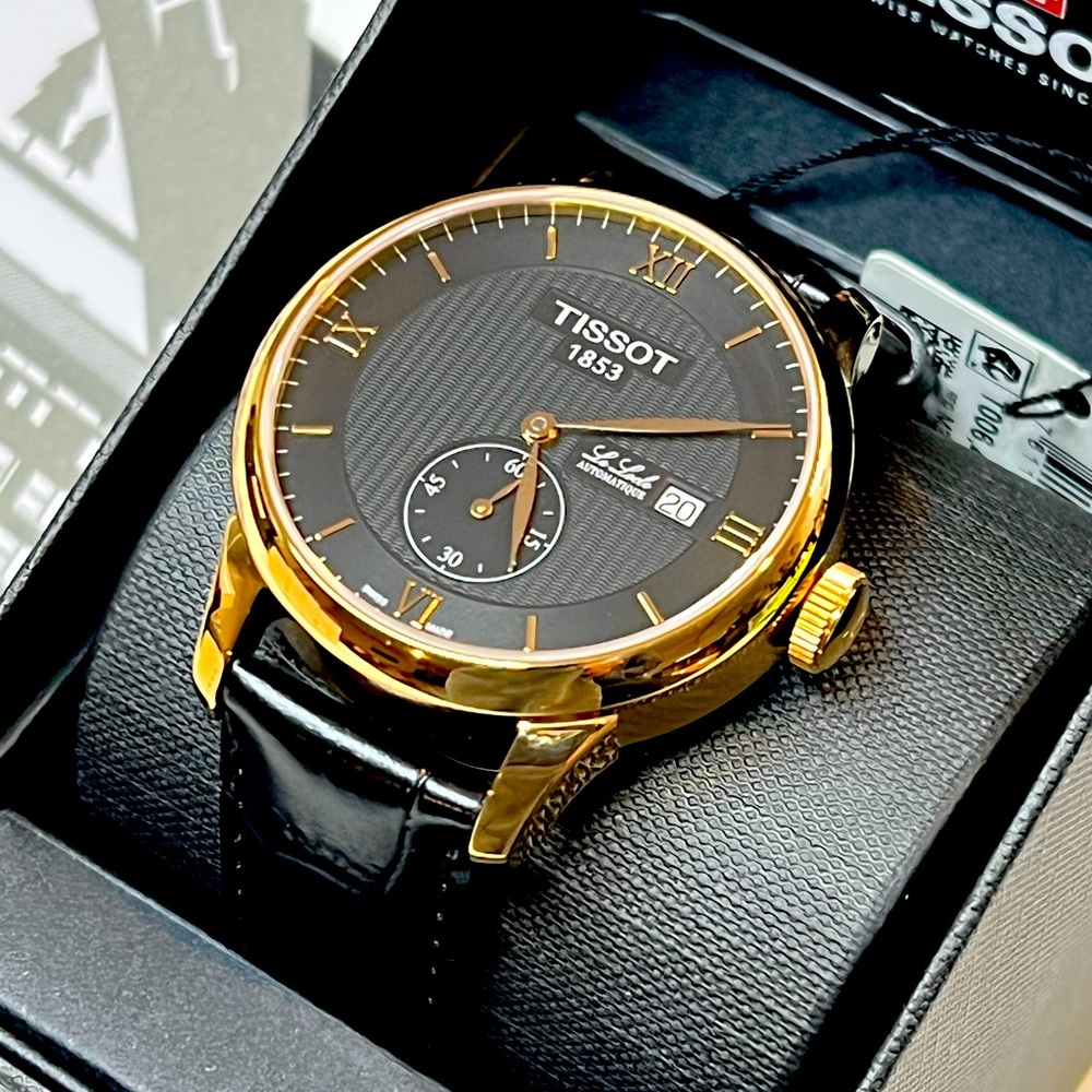Tissot Men's Le Locle Automatic Petite Second 316L Stainless Steel Rose Gold PVD